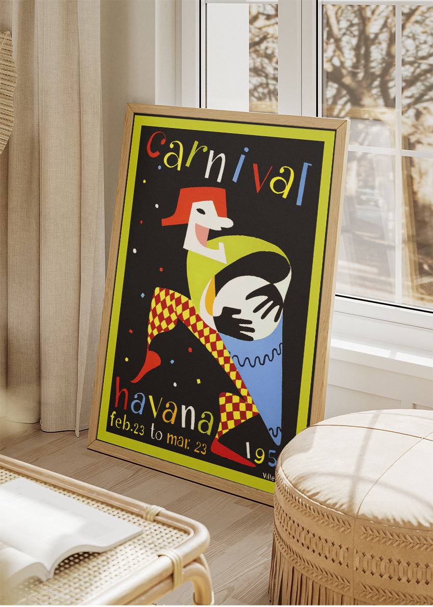 Havana Cuba Carnival 1952 Poster & Canvas Print – Vintage Retro Art
