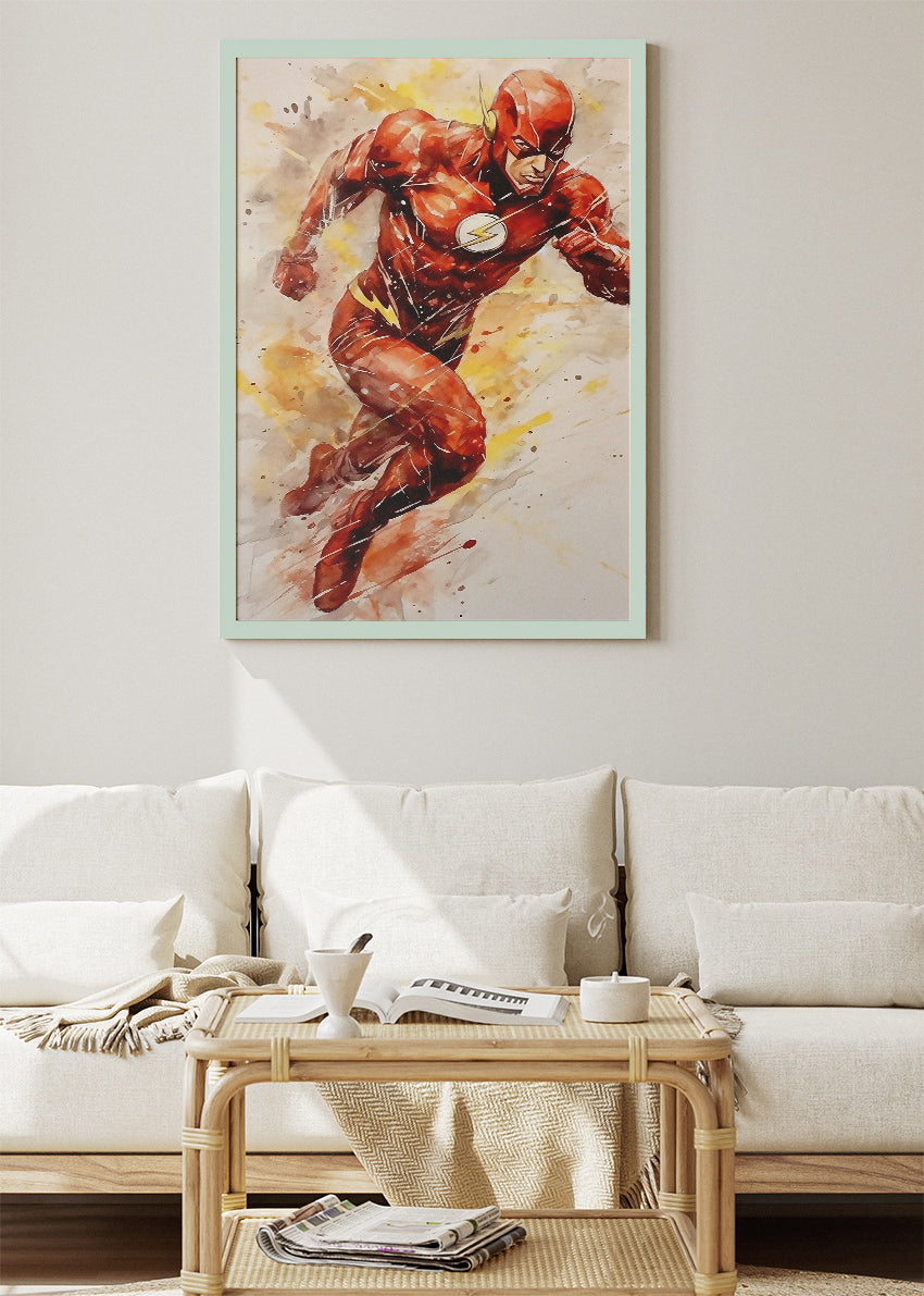 The Flash Speed Force Portrait Canvas & Poster Print – AI PRINT LAB