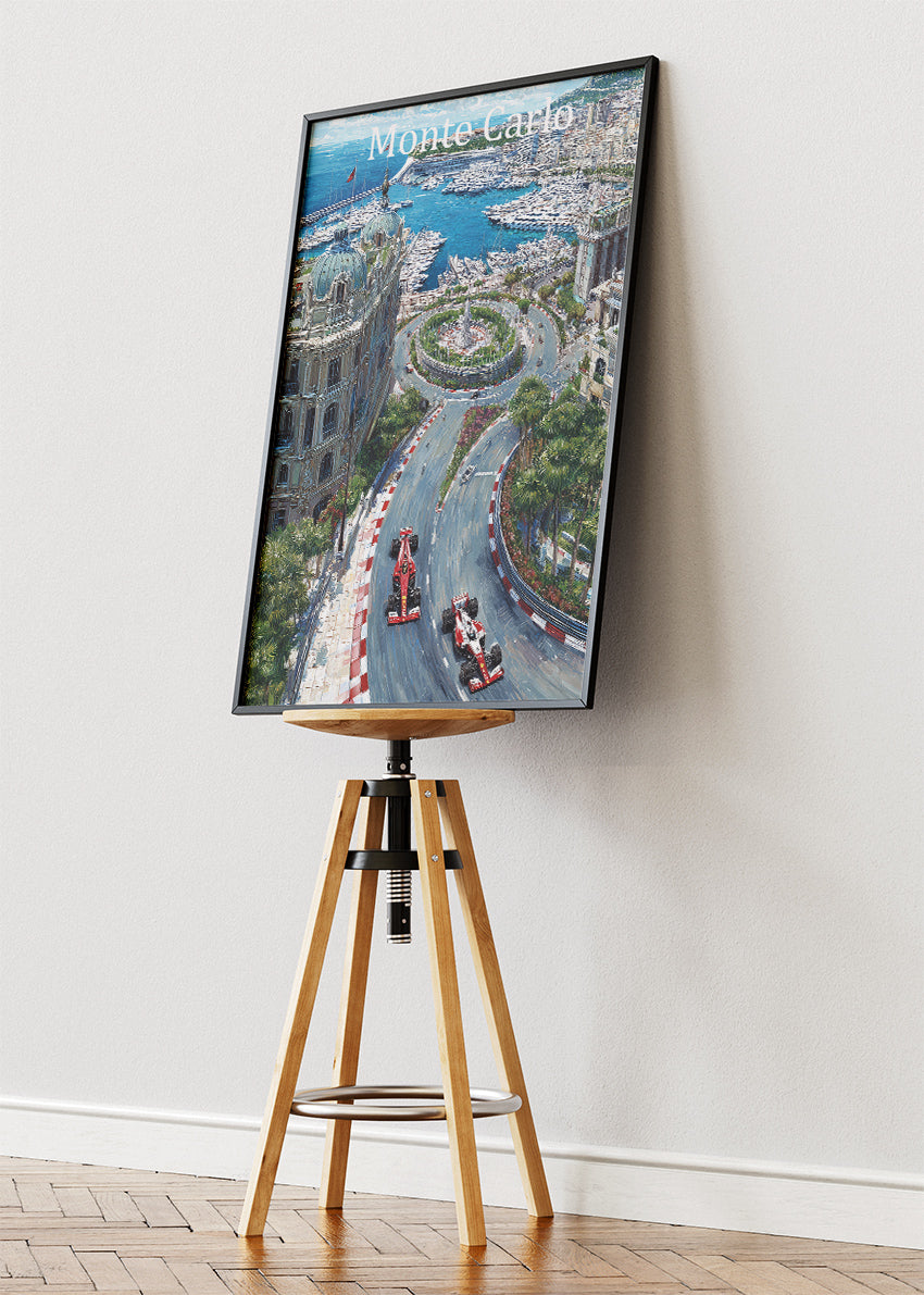 Monte Carlo Monaco Grand Prix Harbor View Canvas Print & Poster – AI PRINT LAB