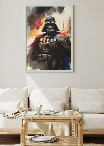Darth Vader Dark Side Watercolor Canvas & Poster Print – AI PRINT LAB