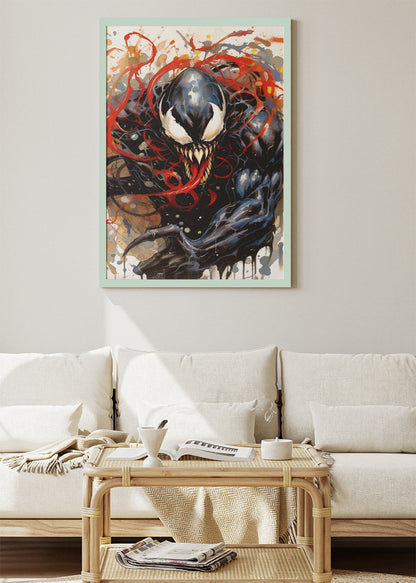 Venom Dark Symbiote Canvas & Poster Print – AI PRINT LAB