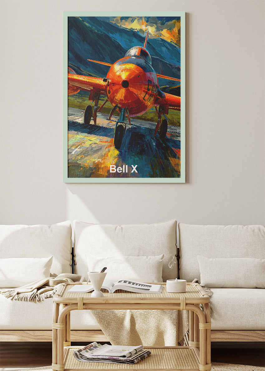Bell X-1 Supersonic Rocket Plane Canvas Print – Historic Aviation Art – Aiprintlab