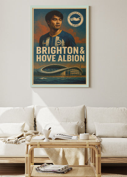 Brighton & Hove Albion Football Wall Art | Club & Stadium Poster & Canvas