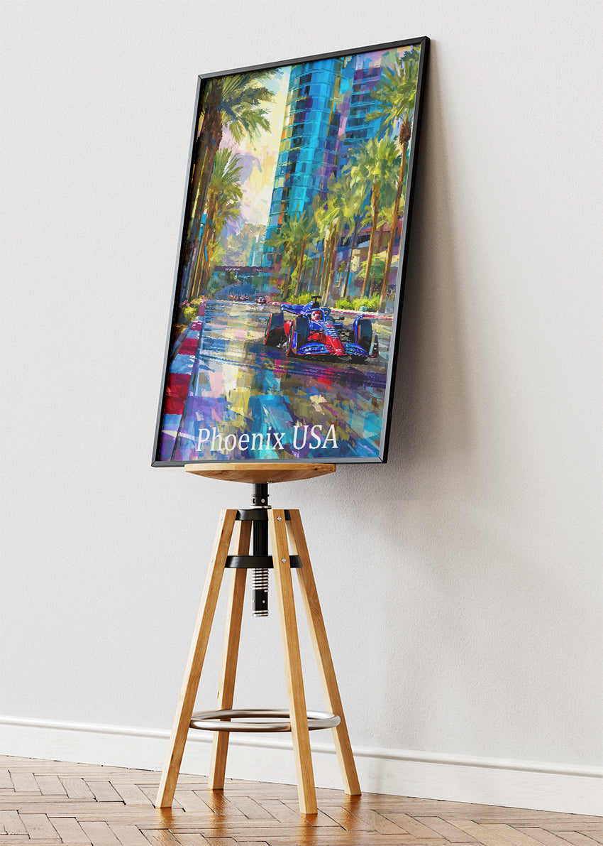 Phoenix USA Formula 1 Street Circuit Canvas Print & Poster – AI PRINT LAB