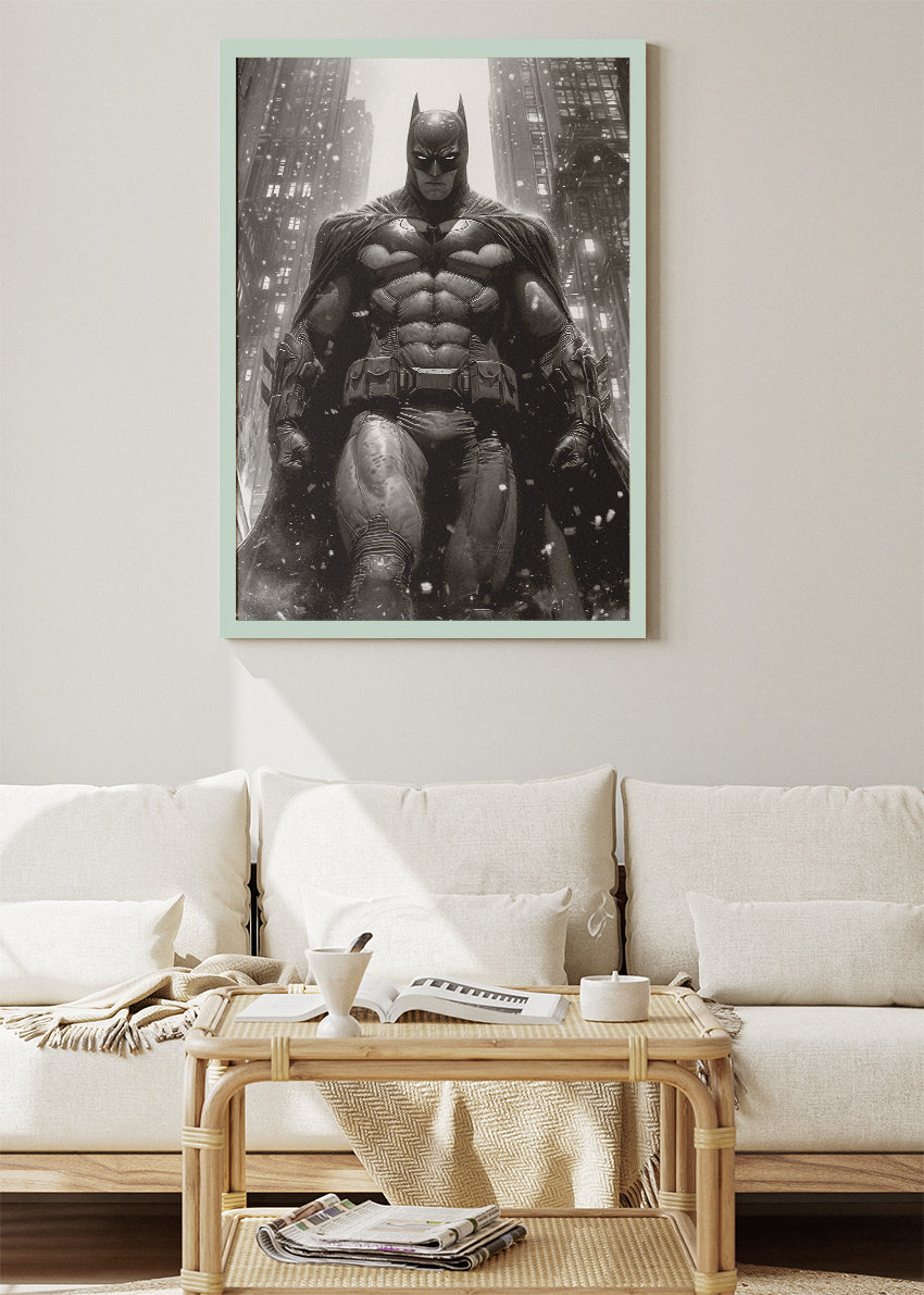 Batman Dark City Portrait Canvas & Poster Print – AI PRINT LAB