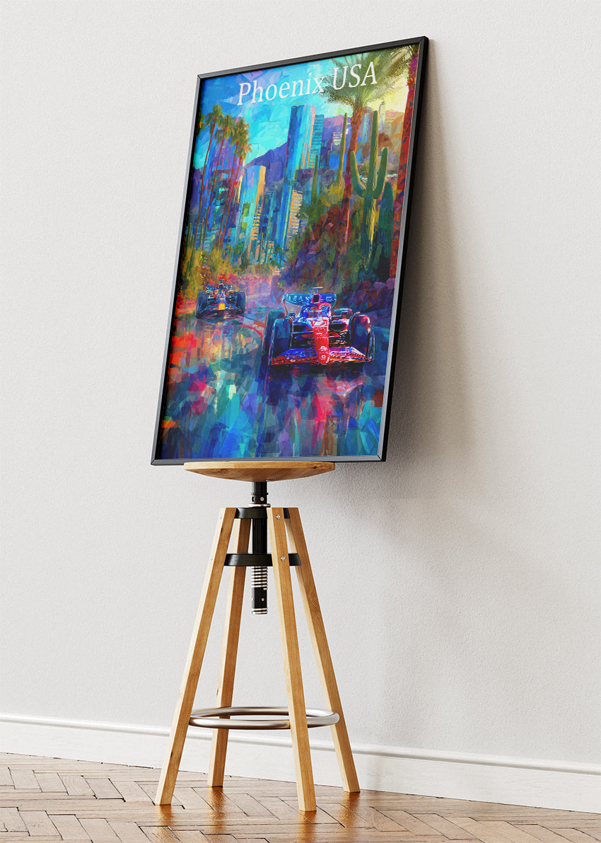 Phoenix USA Desert City Formula 1 Canvas Print & Poster – AI PRINT LAB