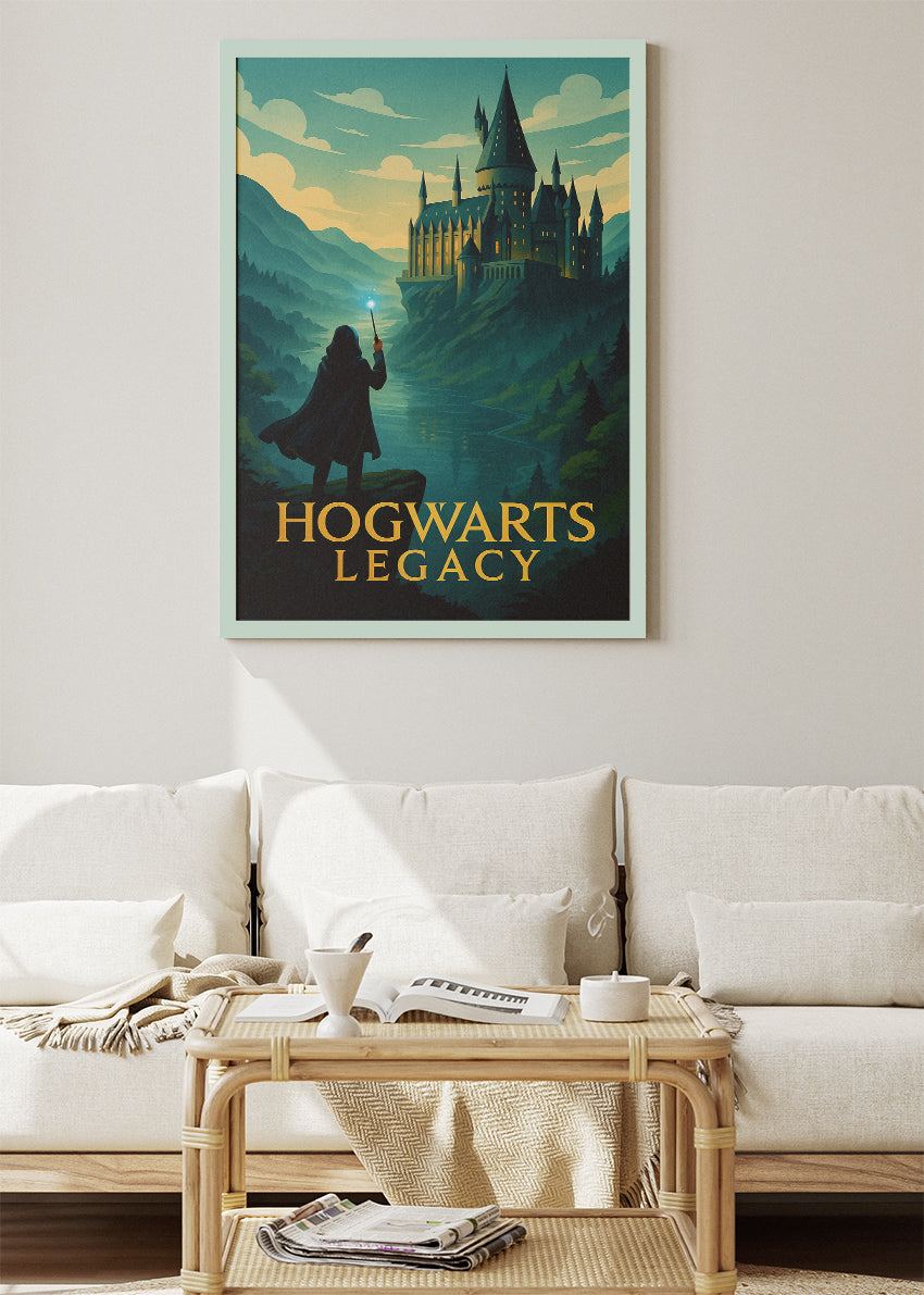 Hogwarts Legacy Wall Art – Magical Fantasy RPG Castle Poster & Canvas