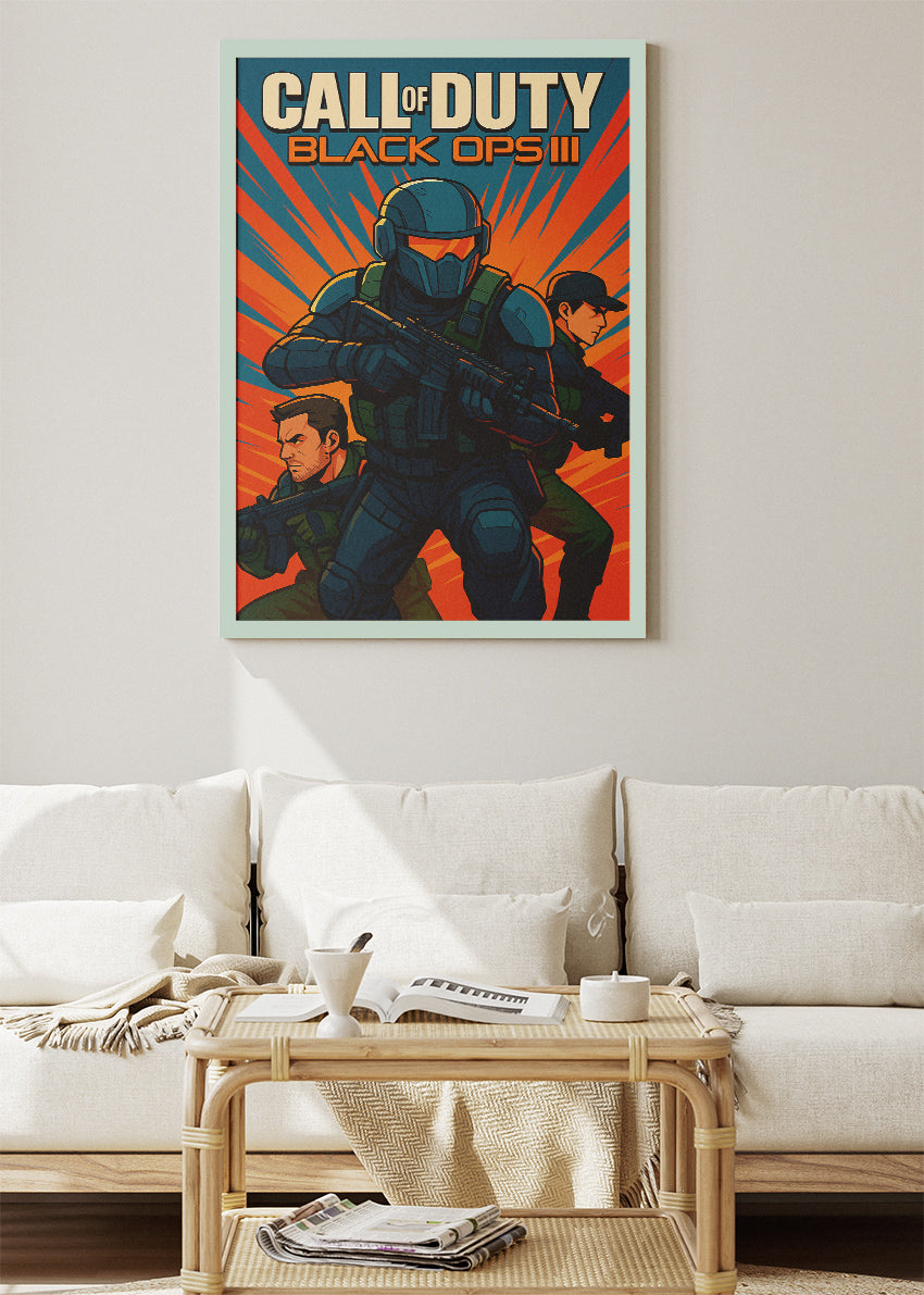 Call of Duty Black Ops III Wall Art | Tactical Shooter Gaming Poster & Canvas