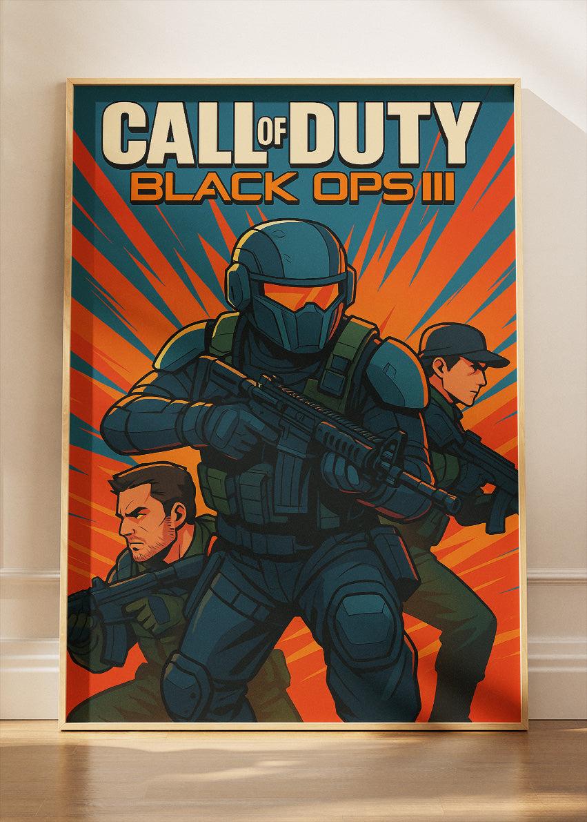 Call of Duty Black Ops III Wall Art | Tactical Shooter Gaming Poster & Canvas