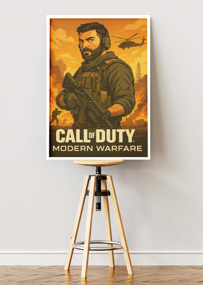 Call of Duty Modern Warfare Wall Art | Iconic FPS Gaming Poster & Canvas