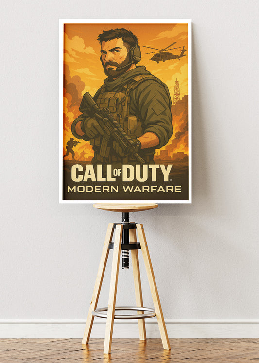 Call of Duty Modern Warfare Wall Art | Iconic FPS Gaming Poster & Canvas