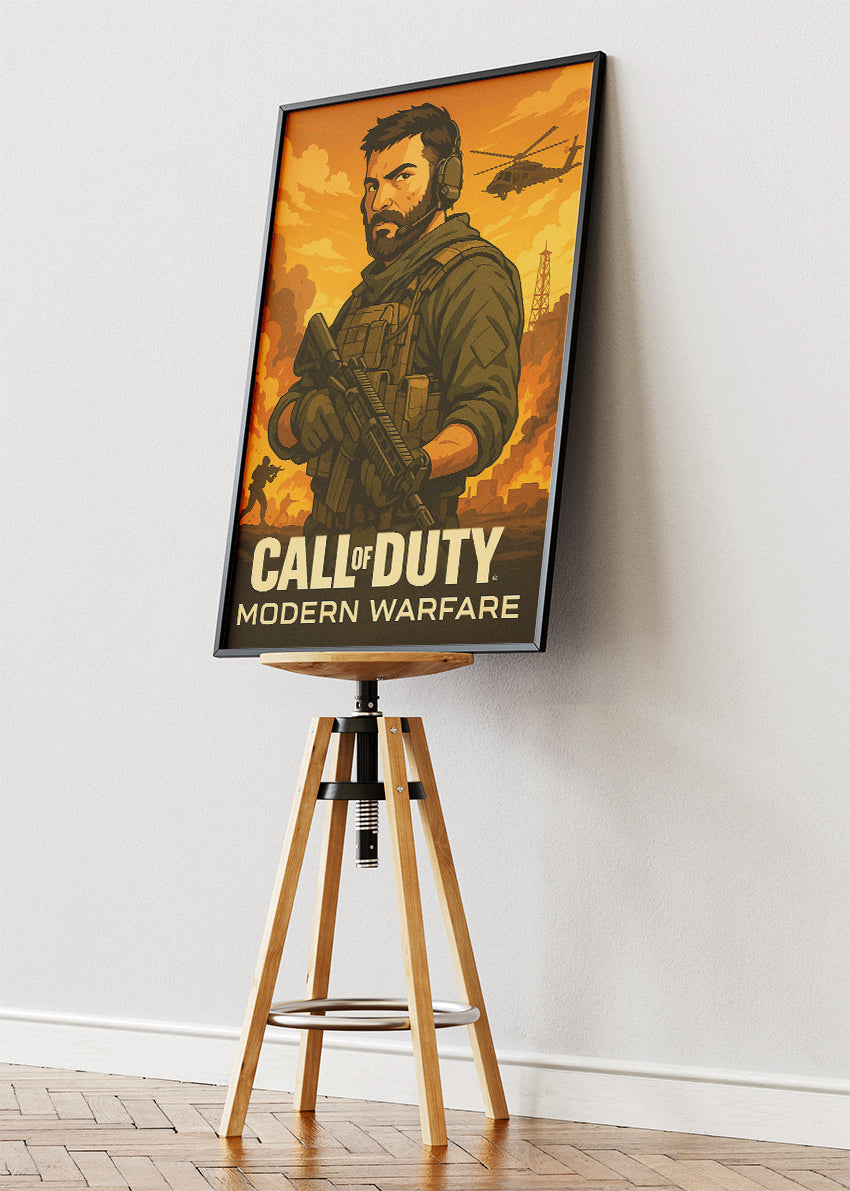 Call of Duty Modern Warfare Wall Art | Iconic FPS Gaming Poster & Canvas