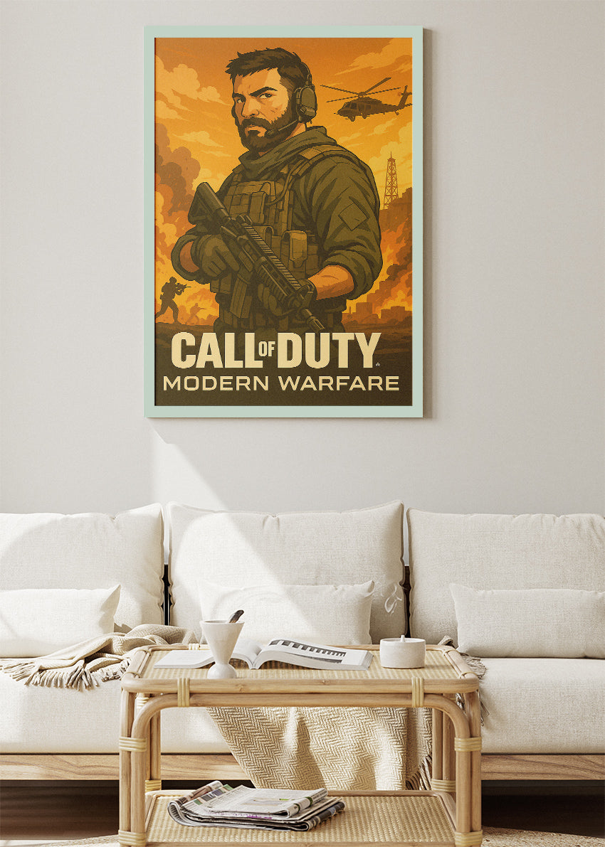 Call of Duty Modern Warfare Wall Art | Iconic FPS Gaming Poster & Canvas