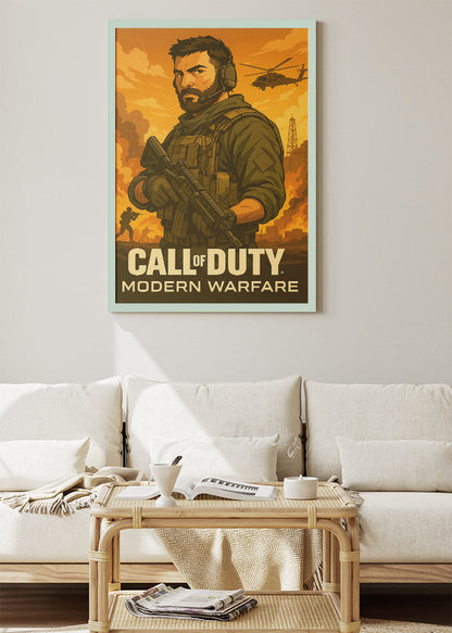 Call of Duty Modern Warfare Wall Art | Iconic FPS Gaming Poster & Canvas