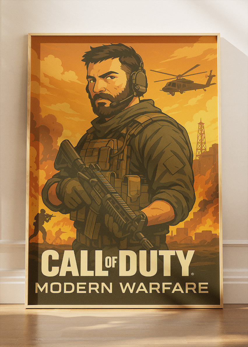 Call of Duty Modern Warfare Wall Art | Iconic FPS Gaming Poster & Canvas