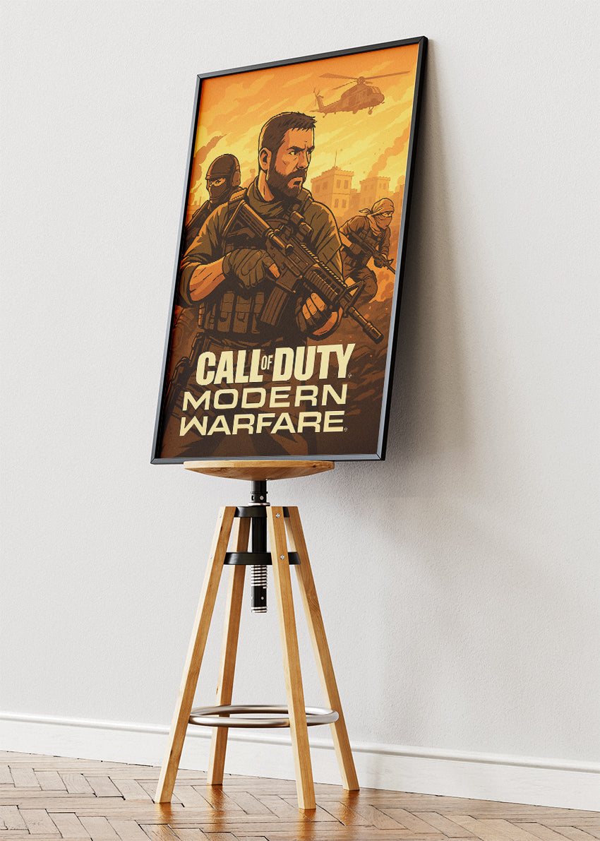 Call of Duty Modern Warfare Wall Art | Tactical FPS Gaming Poster & Canvas