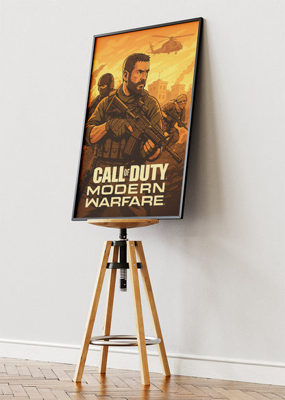 Call of Duty Modern Warfare Wall Art | Tactical FPS Gaming Poster & Canvas
