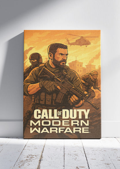 Call of Duty Modern Warfare Wall Art | Tactical FPS Gaming Poster & Canvas