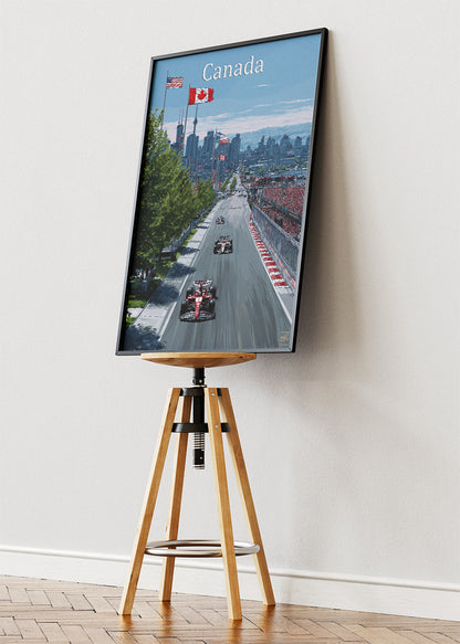 Canada Formula One Grand Prix Street Circuit Poster & Canvas | Montreal Motorsport Wall Art