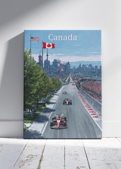 Canada Formula One Grand Prix Street Circuit Poster & Canvas | Montreal Motorsport Wall Art
