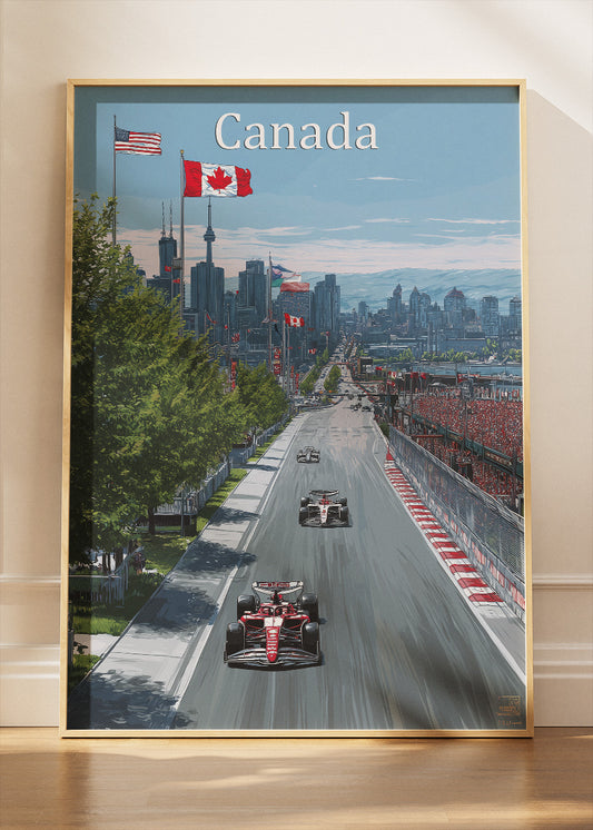 Canada Formula One Grand Prix Street Circuit Poster & Canvas | Montreal Motorsport Wall Art