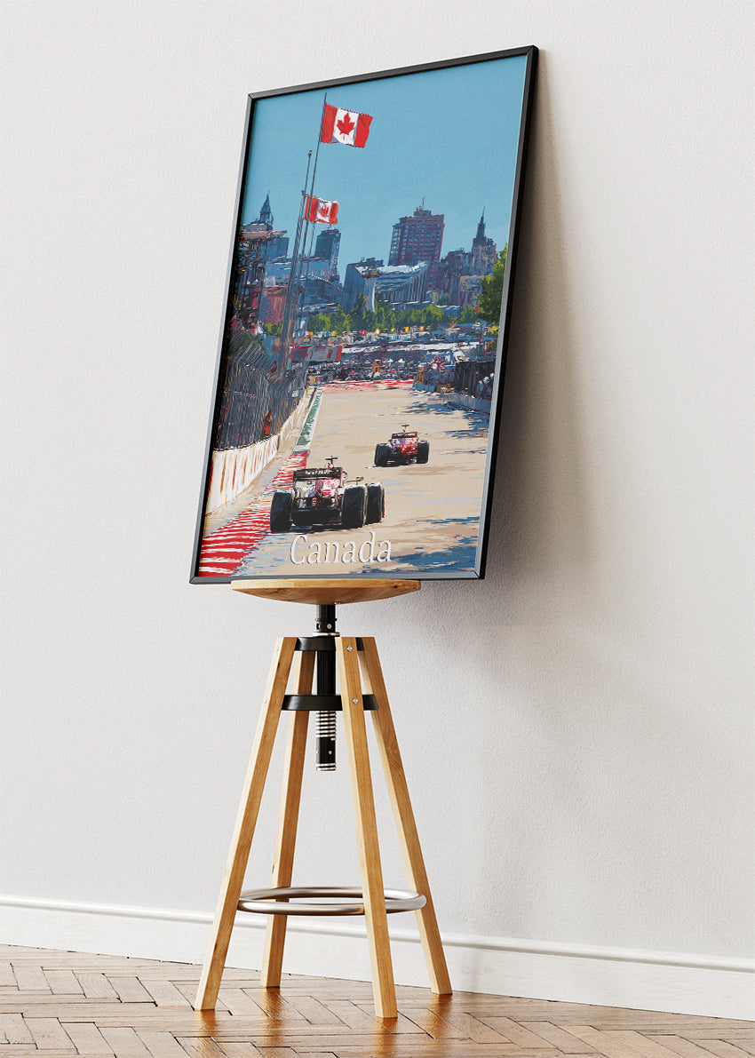 Canada Formula One Urban Street Circuit Poster & Canvas | Cinematic Motorsport Wall Art