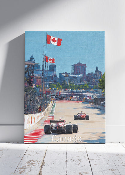 Canada Formula One Urban Street Circuit Poster & Canvas | Cinematic Motorsport Wall Art