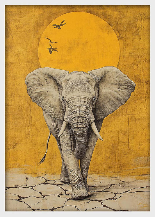 Canvas & Poster Wall Art – ELEPHANT Wildlife Series T1449