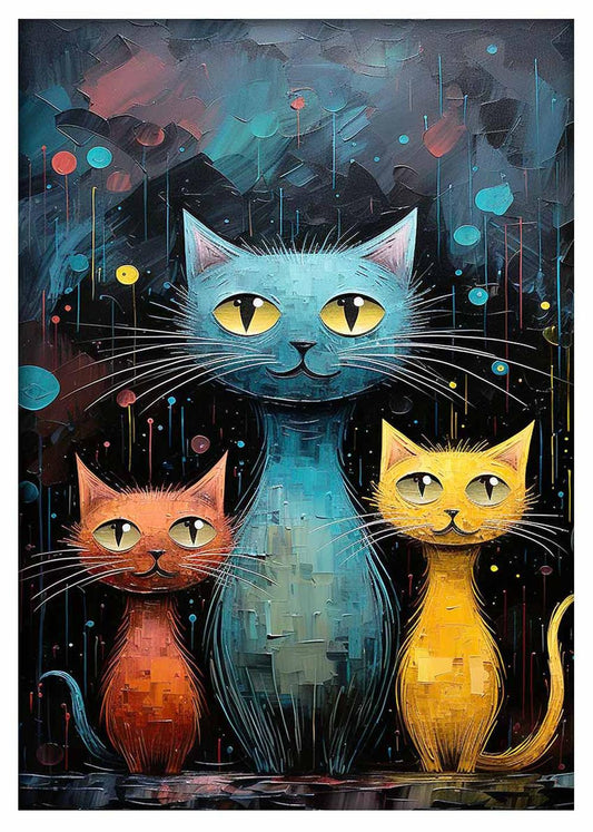 Cat Canvas & Poster Wall Art T443 Wildlife Series