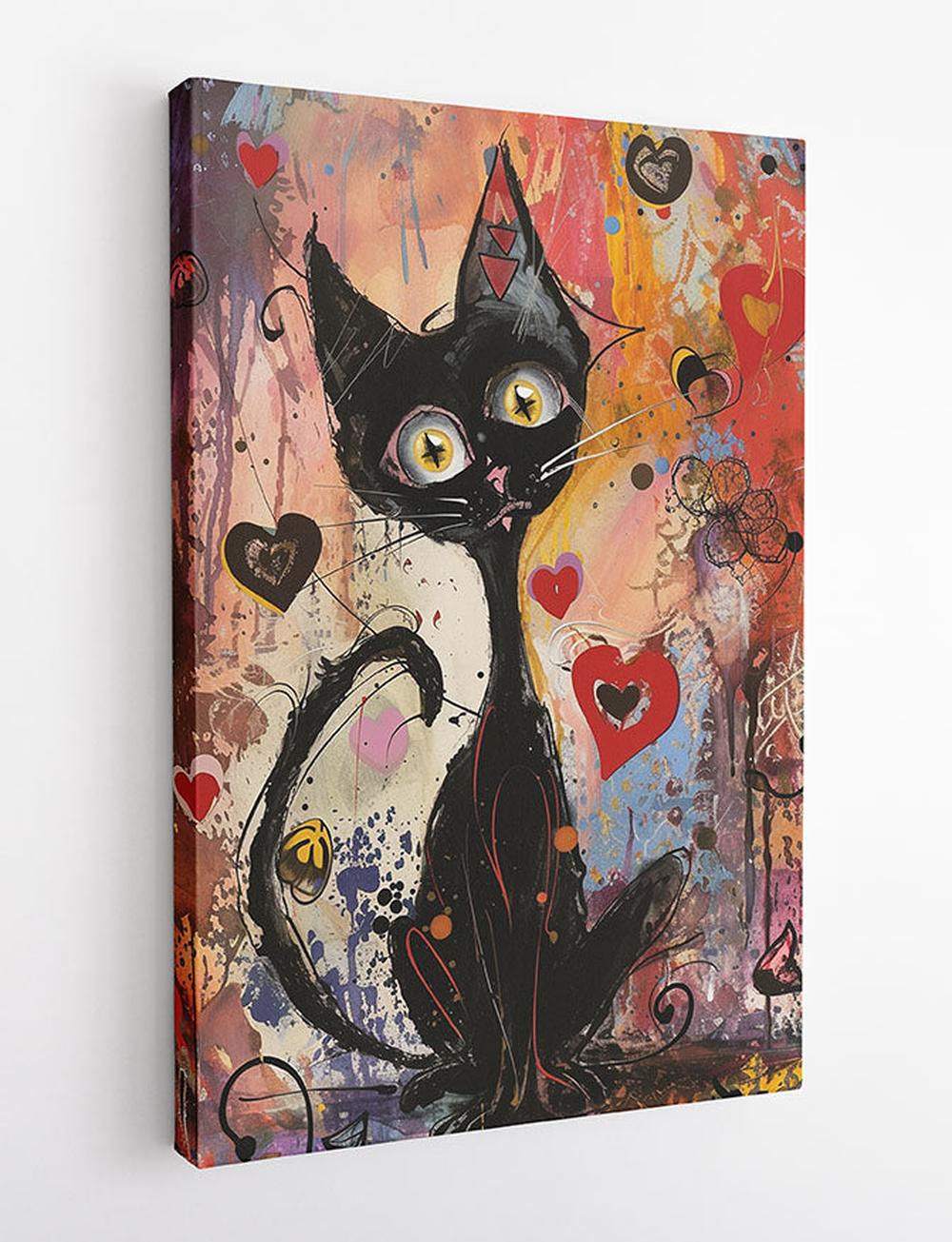 Cat – Canvas & Poster Wall Art – T981 Wildlife Series