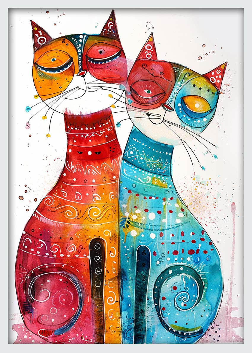 Cat – Canvas & Poster Wall Art – T993 Wildlife Series