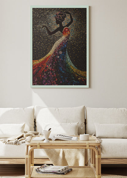 Celestial Rainbow Silhouette Canvas & Poster Print – AI PRINT LAB