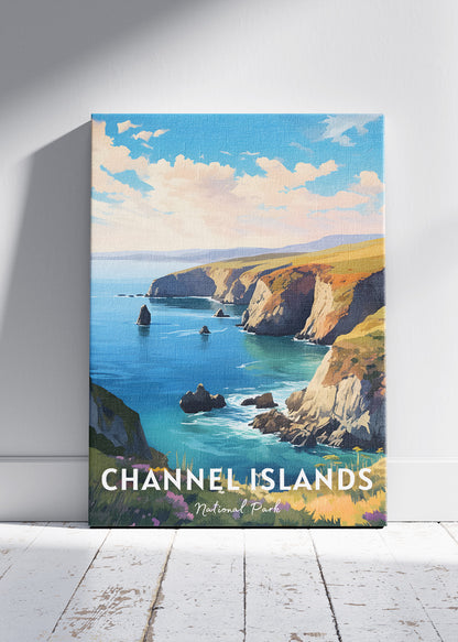 Channel Islands National Park Poster & Canvas Print – Coastal Cliff Landscape Wall Art