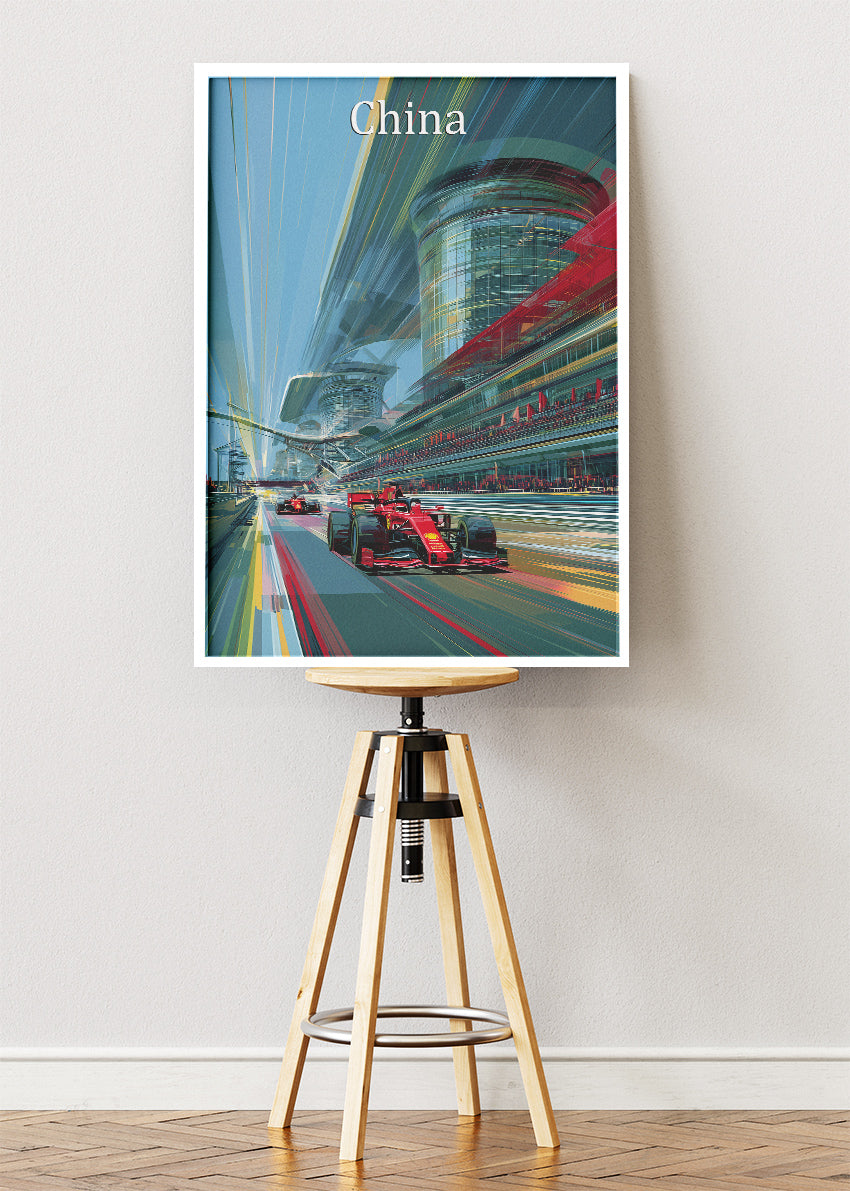 China Formula One Grand Prix Poster & Canvas | Shanghai Motorsport Wall Art