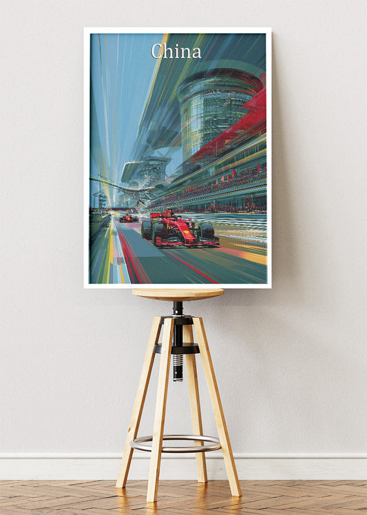 China Formula One Grand Prix Poster & Canvas | Shanghai Motorsport Wall Art
