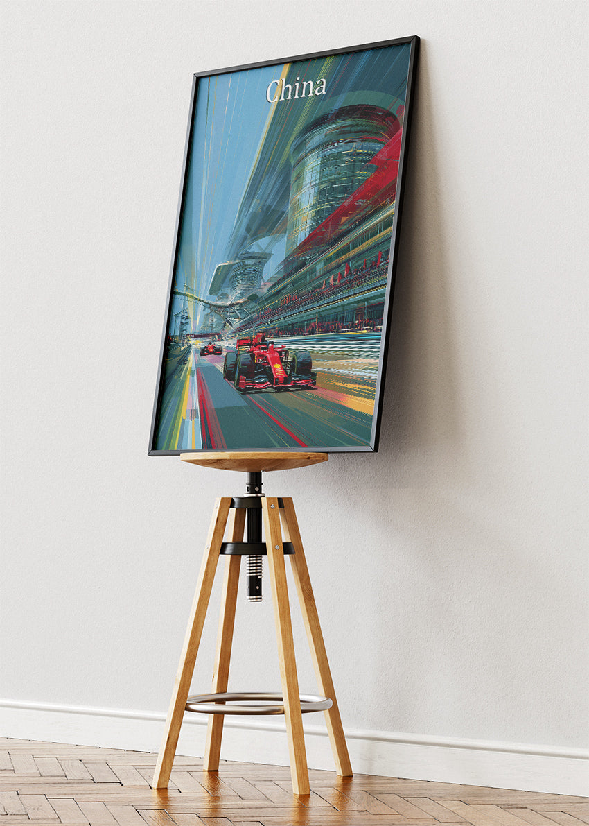 China Formula One Grand Prix Poster & Canvas | Shanghai Motorsport Wall Art