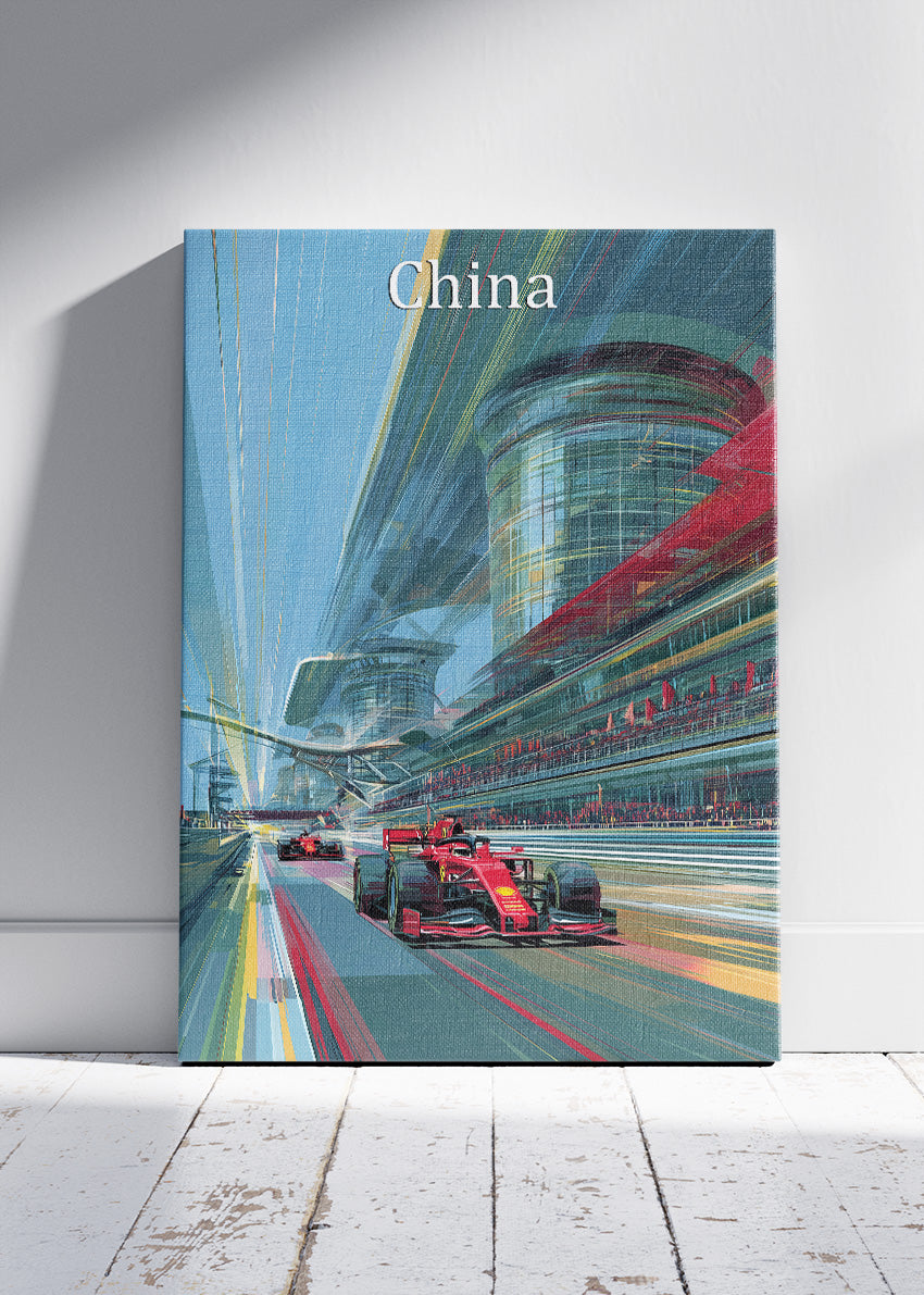 China Formula One Grand Prix Poster & Canvas | Shanghai Motorsport Wall Art