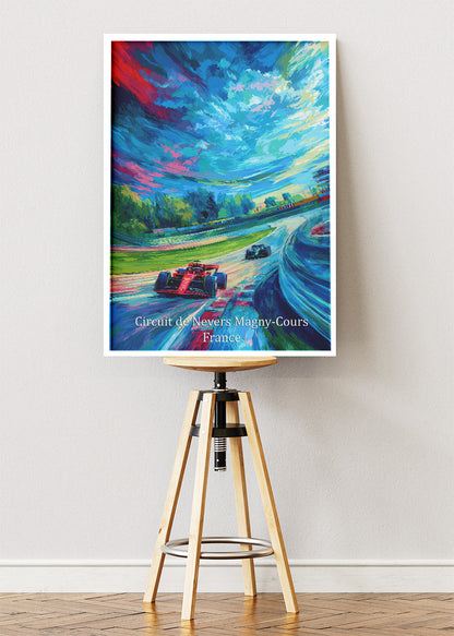 Circuit de Nevers Magny-Cours France Formula 1 Canvas Print & Poster – AI PRINT LAB