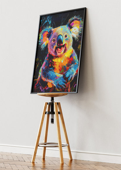 Colorful Koala Pop Art Canvas & Poster Print – AI PRINT LAB