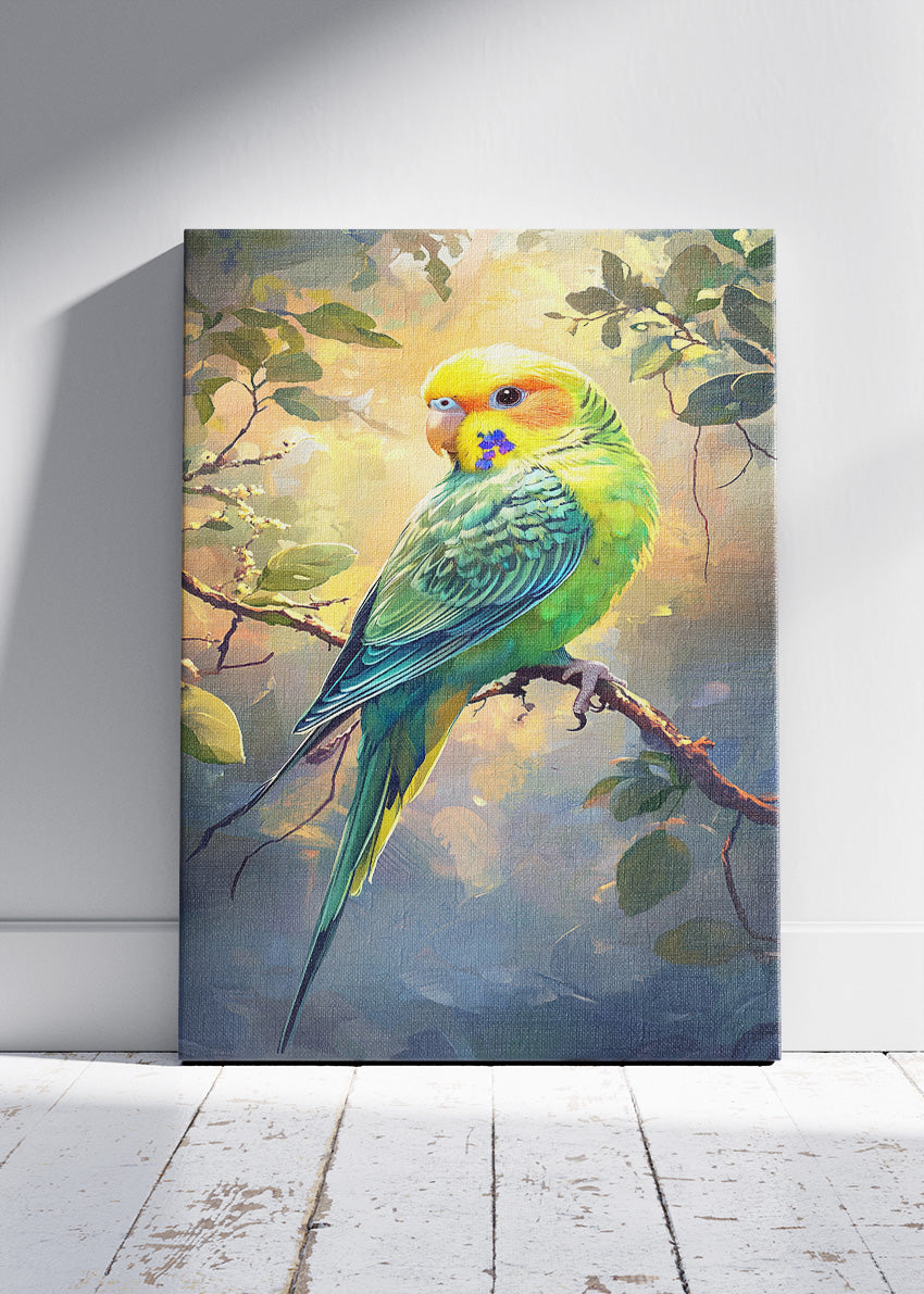 Colorful Parrot Wall Art Poster & Canvas Print – Tropical Bird Nature Artwork