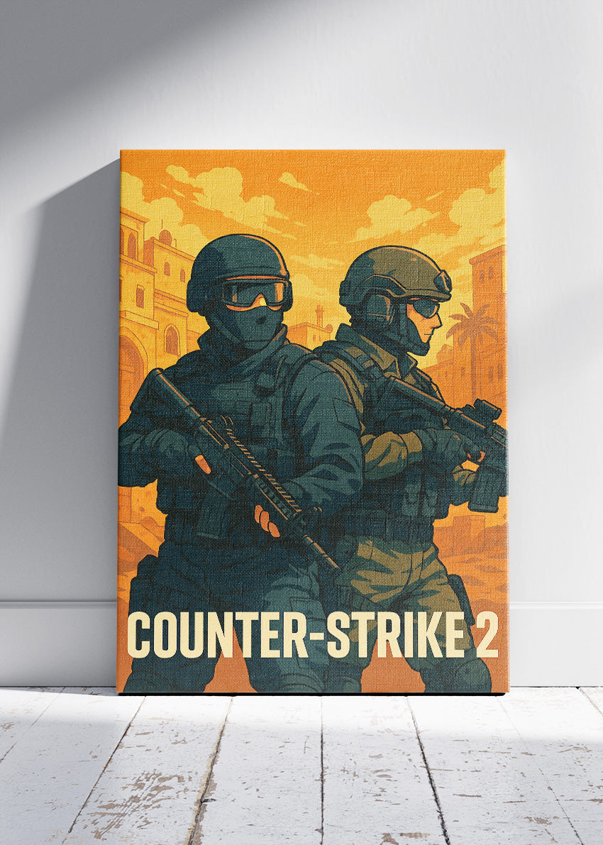 Counter-Strike 2 Wall Art | Iconic Tactical Shooter Game Poster & Canvas