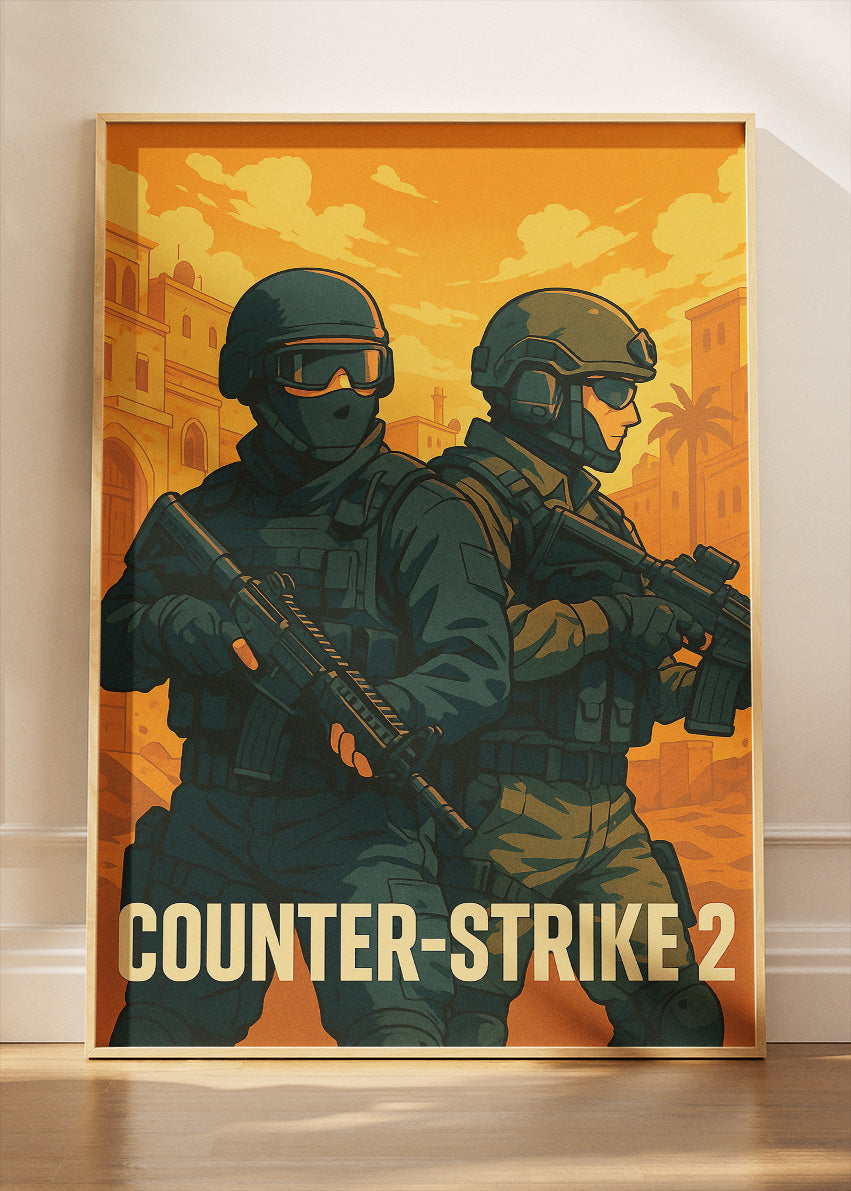 Counter-Strike 2 Wall Art | Iconic Tactical Shooter Game Poster & Canvas