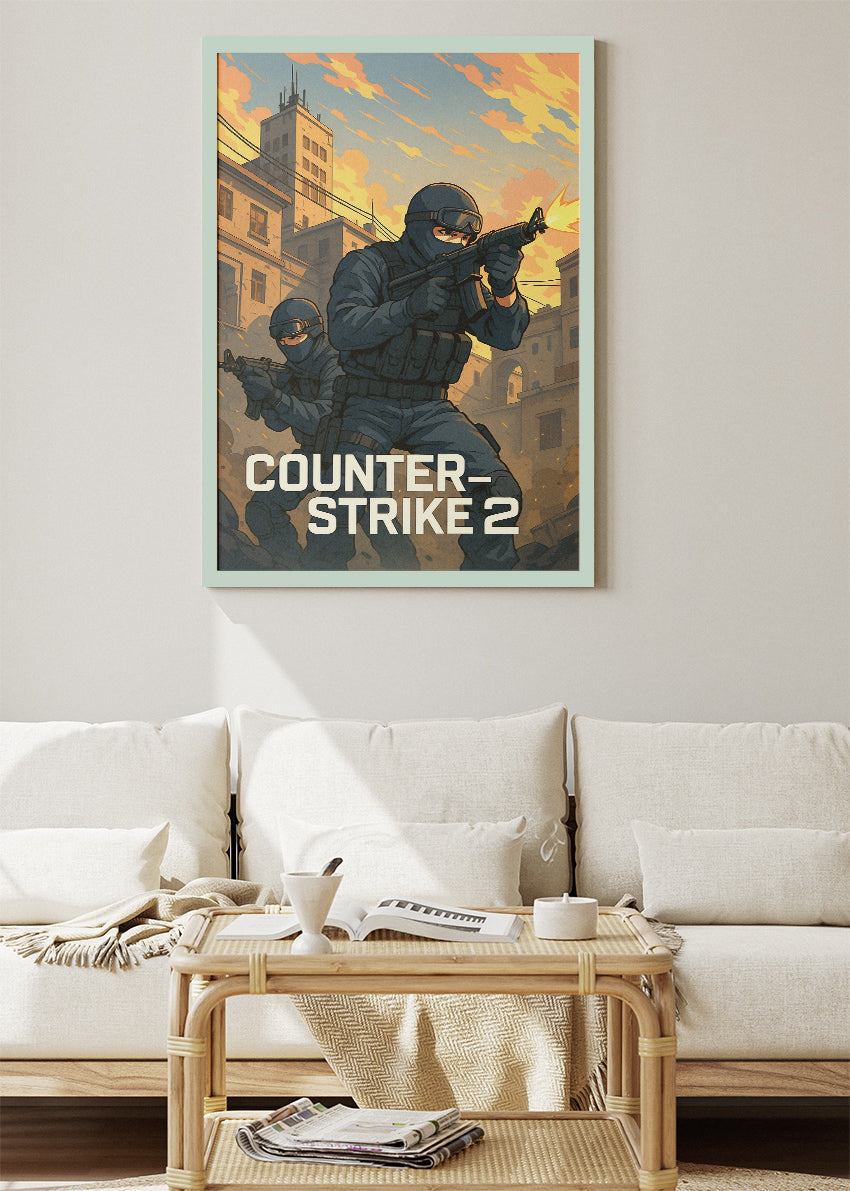 Counter-Strike 2 Wall Art | Tactical FPS Gaming Poster & Canvas