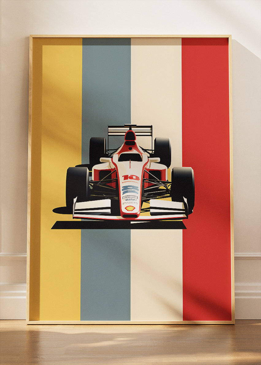 Belgium Formula 1 Minimalist Poster & Canvas | Retro F1 Racing Wall Art