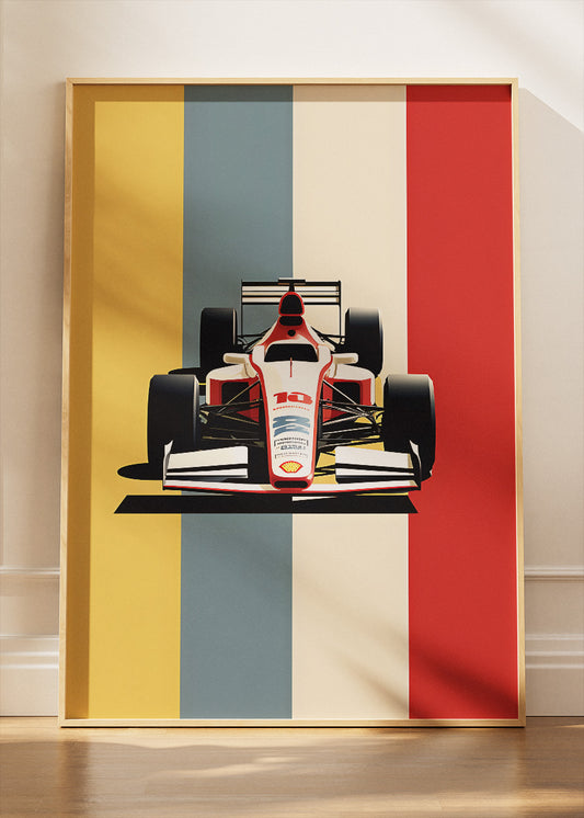 Belgium Formula 1 Minimalist Poster & Canvas | Retro F1 Racing Wall Art