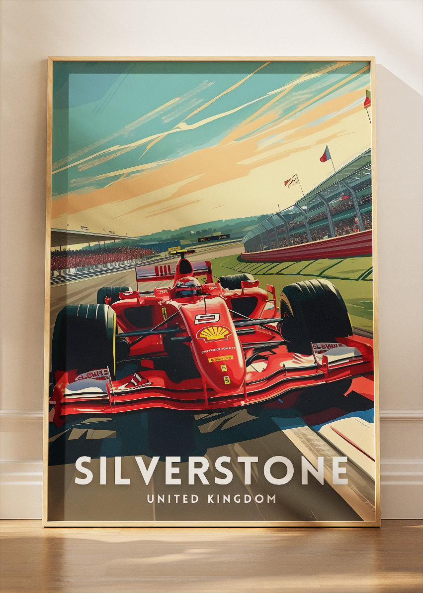 Silverstone Formula One Grand Prix Poster & Canvas | British Motorsport Wall Art