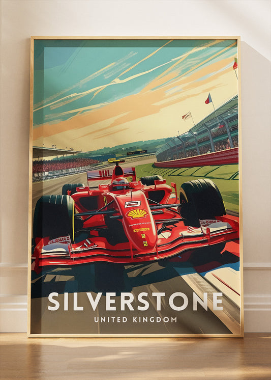Silverstone Formula One Grand Prix Poster & Canvas | British Motorsport Wall Art