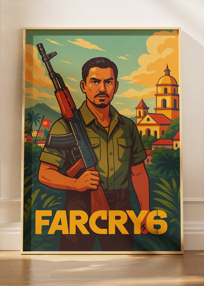 Far Cry 6 Wall Art – Tropical Rebellion Action RPG Poster & Canvas