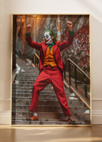 Joker Staircase Dance Portrait Canvas & Poster Print – AI PRINT LAB
