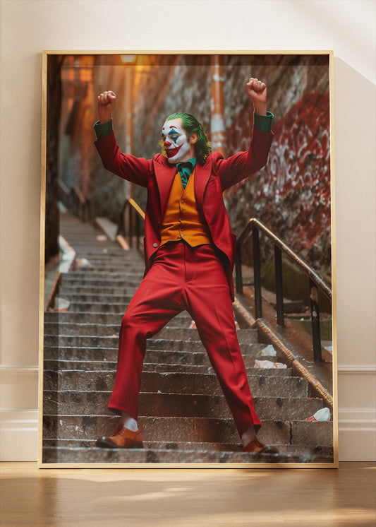 Joker Staircase Dance Portrait Canvas & Poster Print – AI PRINT LAB